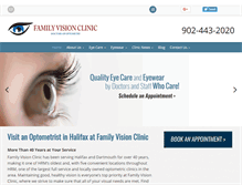 Tablet Screenshot of familyvisionclinic.ca